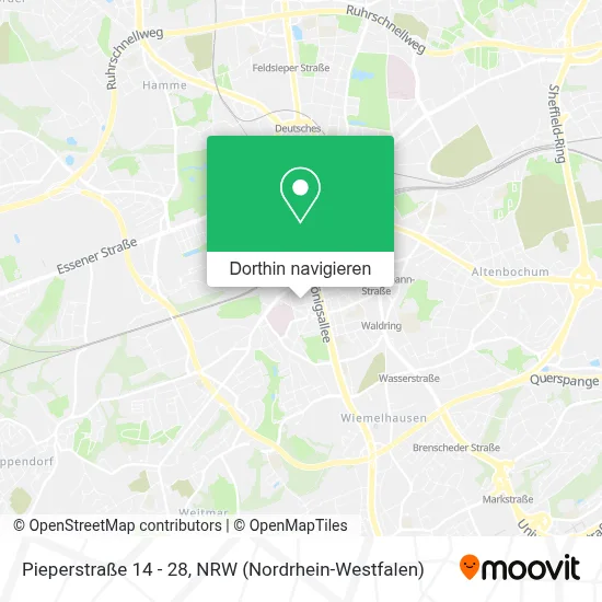 Pieperstraße 14 - 28 Karte