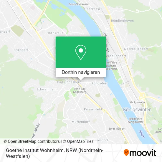 Goethe Institut Wohnheim Karte