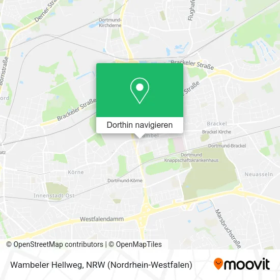 Wambeler Hellweg Karte