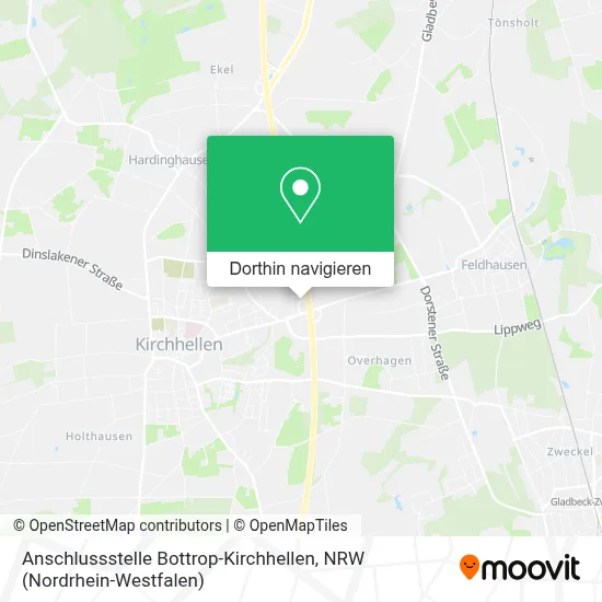 Anschlussstelle Bottrop-Kirchhellen Karte