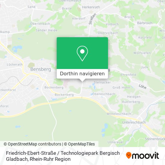 Friedrich-Ebert-Straße / Technologiepark Bergisch Gladbach Karte