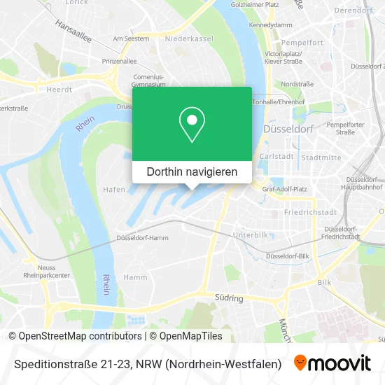 Speditionstraße 21-23 Karte