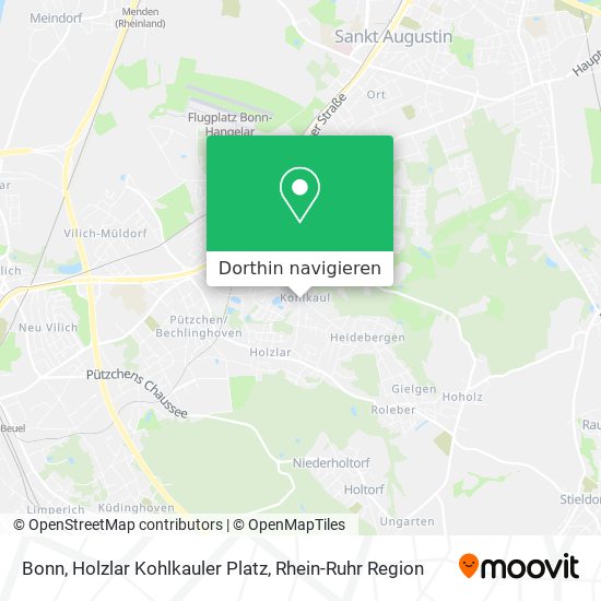 Bonn, Holzlar Kohlkauler Platz Karte