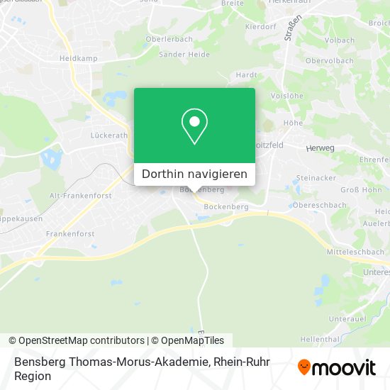 Bensberg Thomas-Morus-Akademie Karte