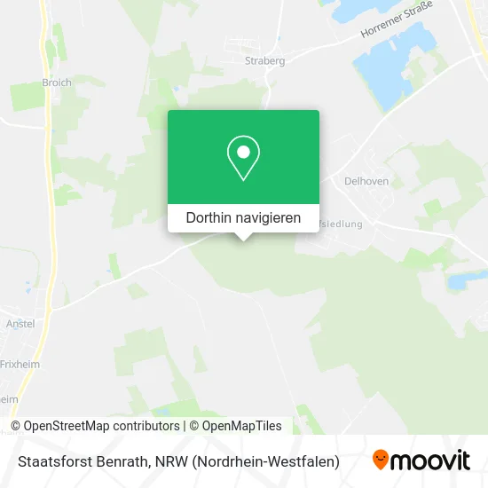 Staatsforst Benrath Karte