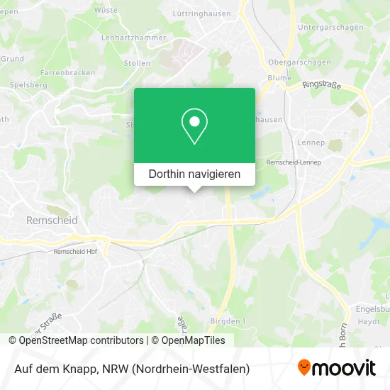 Auf dem Knapp Karte