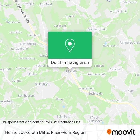 Hennef, Uckerath Mitte Karte