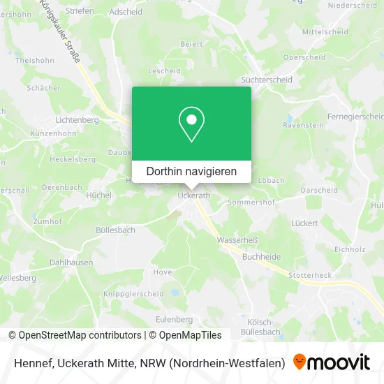 Hennef, Uckerath Mitte Karte