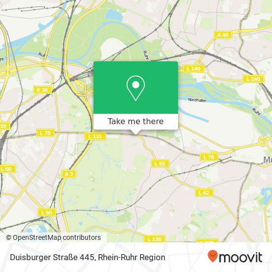 Duisburger Straße 445 Karte