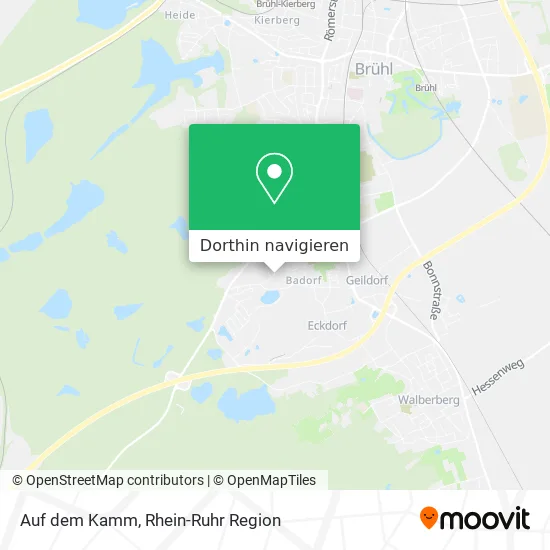 Auf dem Kamm Karte