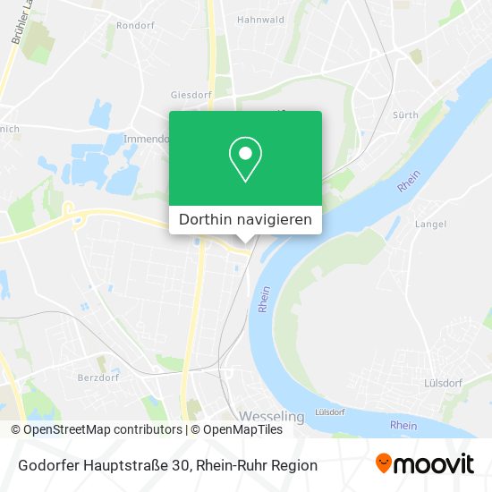 Godorfer Hauptstraße 30 Karte