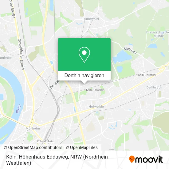 Köln, Höhenhaus Eddaweg Karte