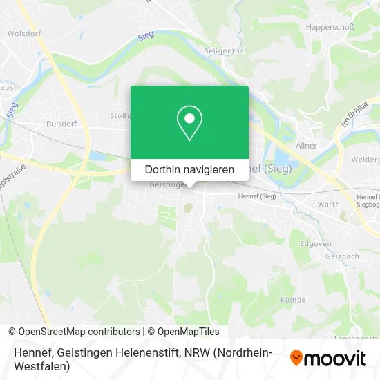 Hennef, Geistingen Helenenstift Karte