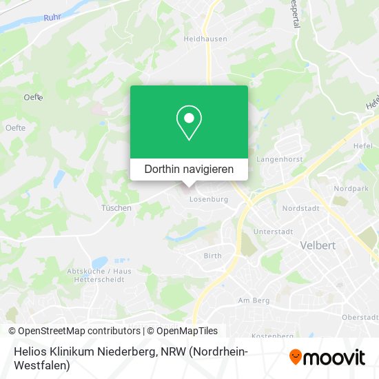 Helios Klinikum Niederberg Karte
