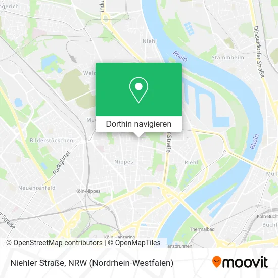 Niehler Straße Karte