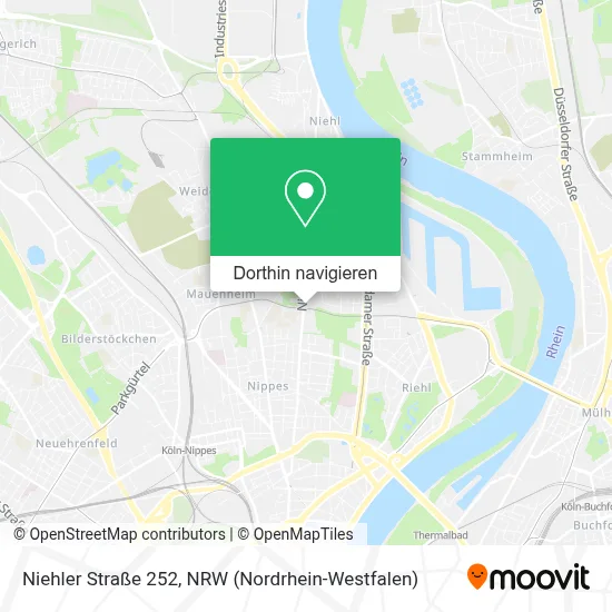 Niehler Straße 252 Karte