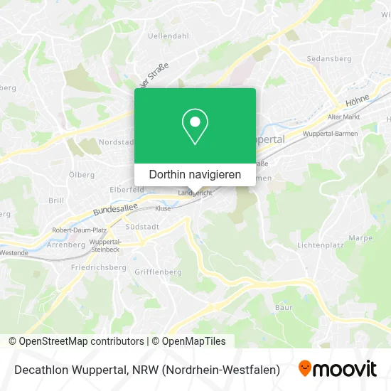 Decathlon Wuppertal Karte