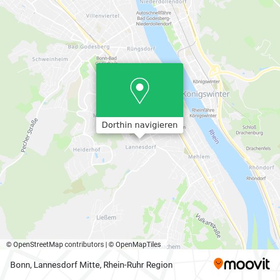 Bonn, Lannesdorf Mitte Karte