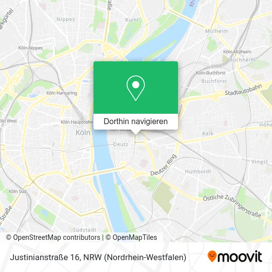 Justinianstraße 16 Karte