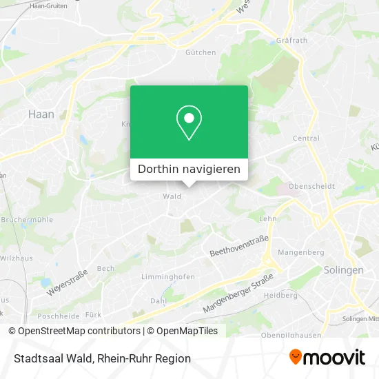 Stadtsaal Wald Karte