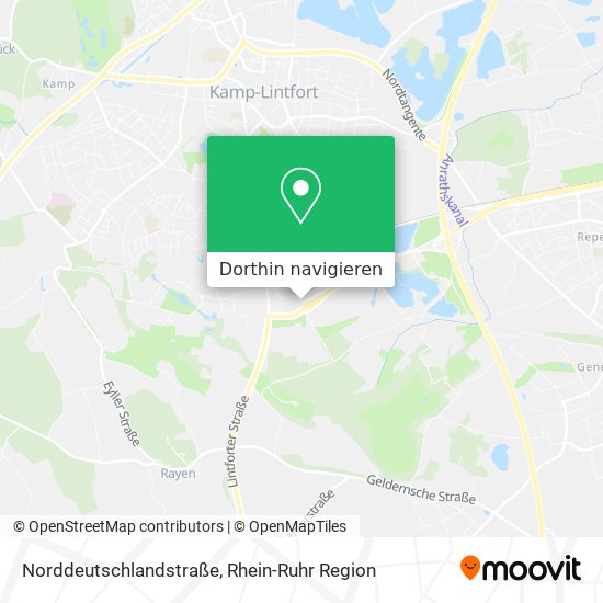 Norddeutschlandstraße Karte