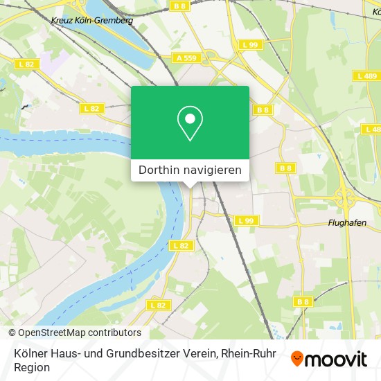 Kölner Haus- und Grundbesitzer Verein Karte