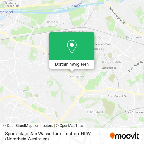 Sportanlage Am Wasserturm Frintrop Karte