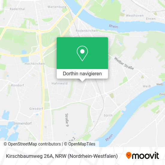 Kirschbaumweg 26A Karte