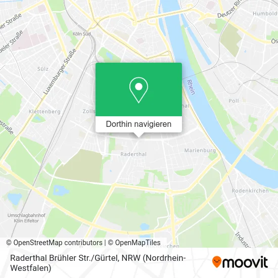 Raderthal Brühler Str./Gürtel Karte