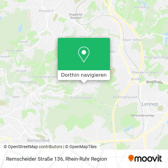 Remscheider Straße 136 Karte