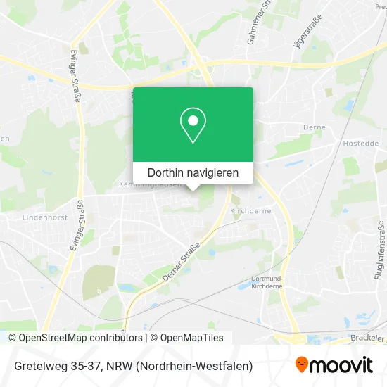 Gretelweg 35-37 Karte