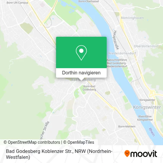 Bad Godesberg Koblenzer Str. Karte