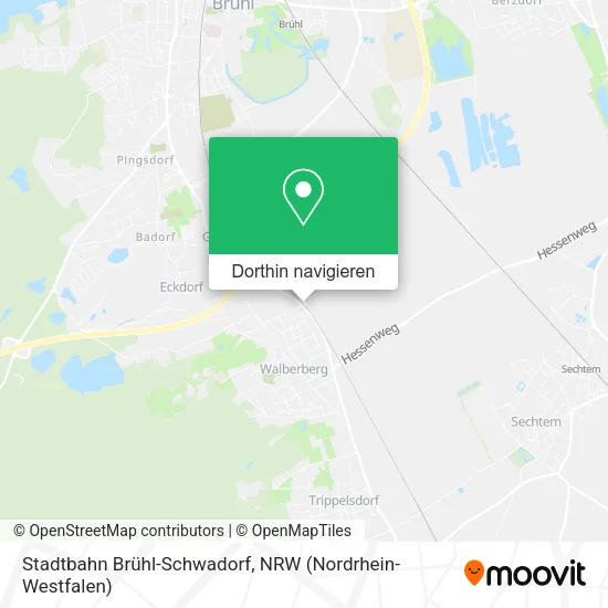 Stadtbahn Brühl-Schwadorf Karte