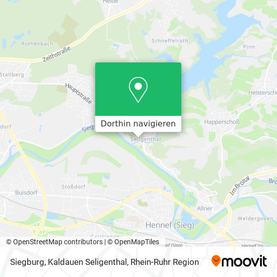 Siegburg, Kaldauen Seligenthal Karte