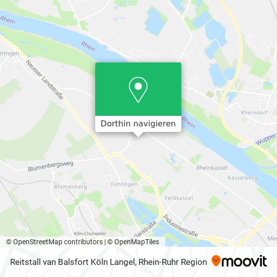 Reitstall van Balsfort Köln Langel Karte