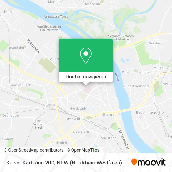 Kaiser-Karl-Ring 20D Karte