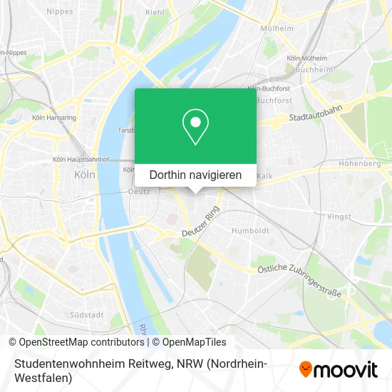 Studentenwohnheim Reitweg Karte