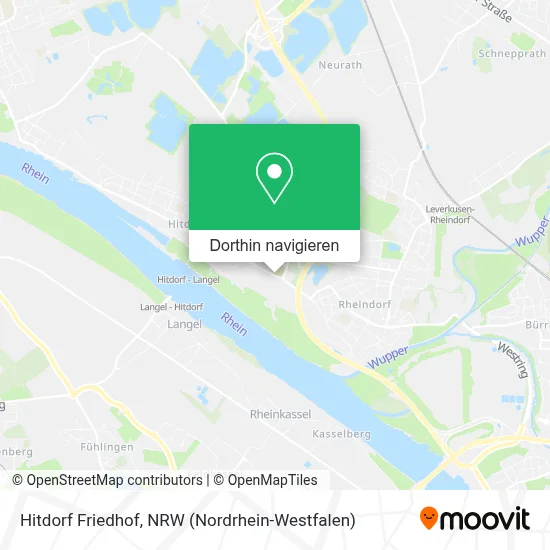 Hitdorf Friedhof Karte
