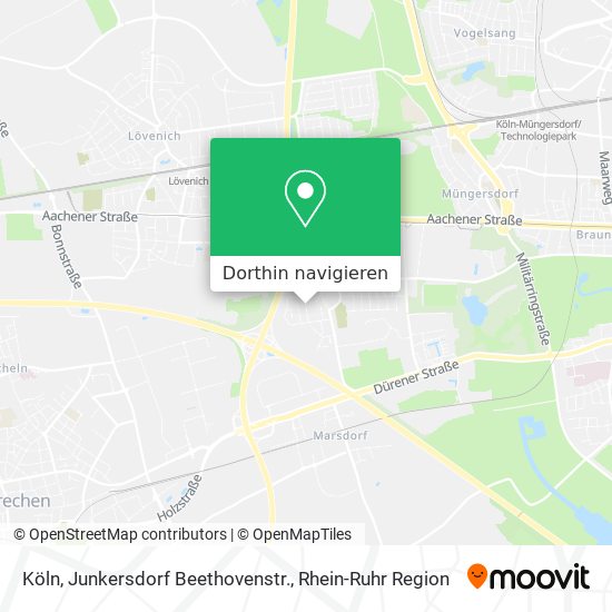 Köln, Junkersdorf Beethovenstr. Karte