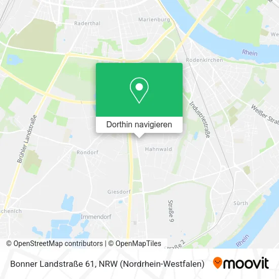 Bonner Landstraße 61 Karte