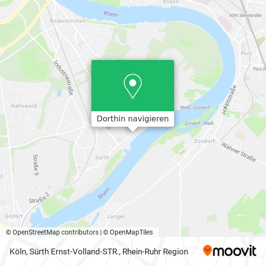 Köln, Sürth Ernst-Volland-STR. Karte