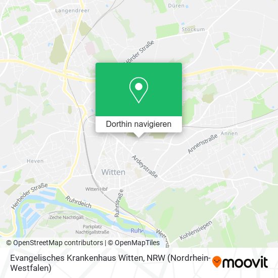Evangelisches Krankenhaus Witten Karte