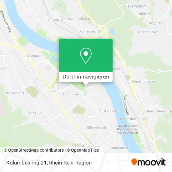 Kolumbusring 21 Karte