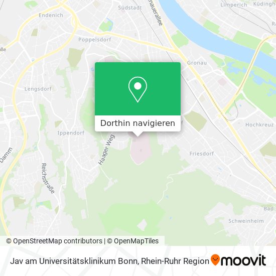 Jav am Universitätsklinikum Bonn Karte