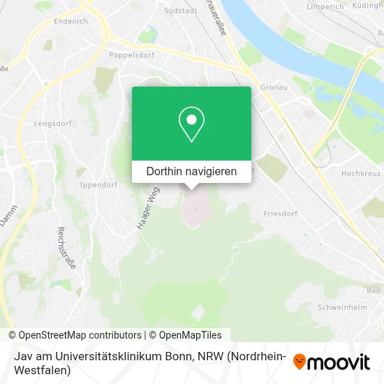 Jav am Universitätsklinikum Bonn Karte