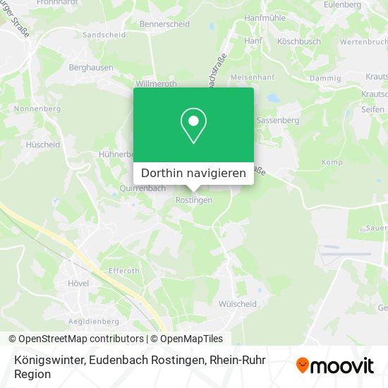 Königswinter, Eudenbach Rostingen Karte