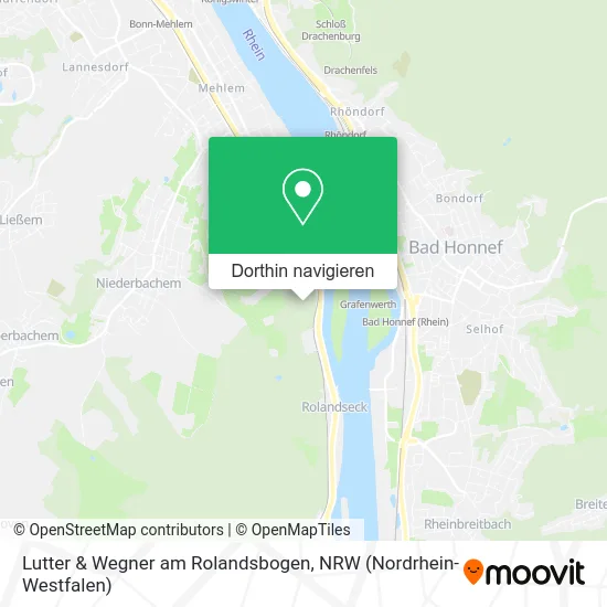 Lutter & Wegner am Rolandsbogen Karte