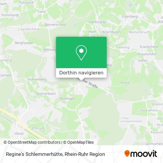Regine's Schlemmerhütte Karte
