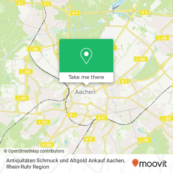 Antiquitäten Schmuck und Altgold Ankauf Aachen, Neupforte 28 Aachen Karte