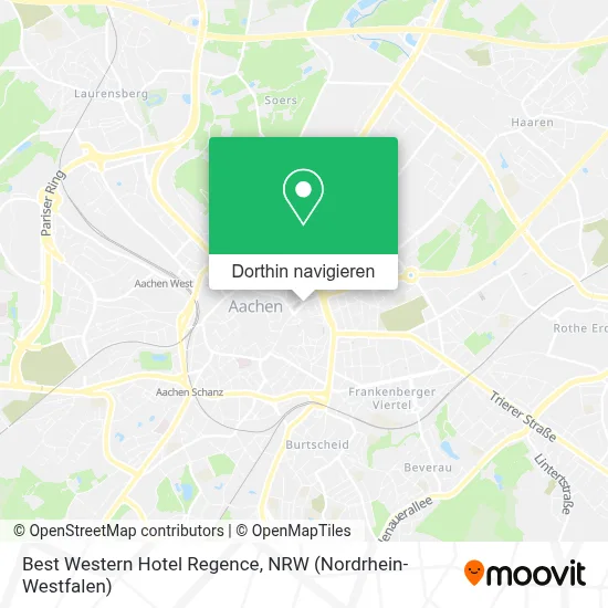 Best Western Hotel Regence Karte